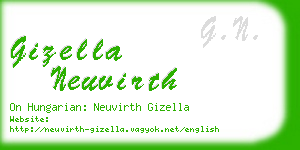 gizella neuvirth business card